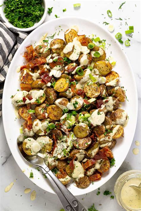 25-minute-roasted-potato-salad-midwest-foodie image