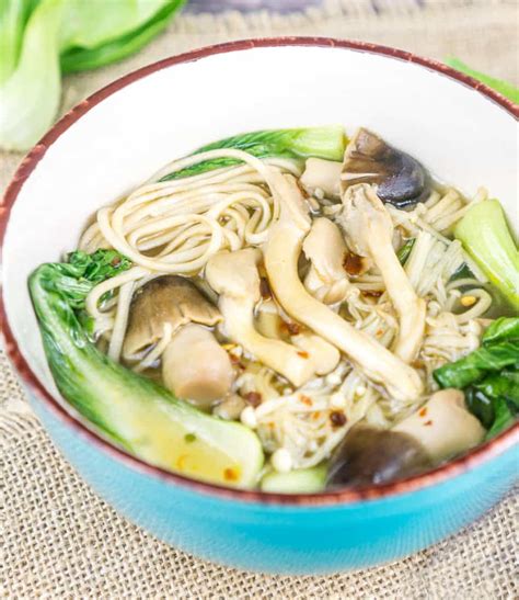 enoki-mushroom-soup-with-soba-noodles image