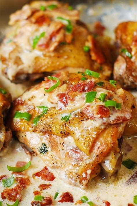 pan-fried-chicken-with-creamy-bacon-sauce image