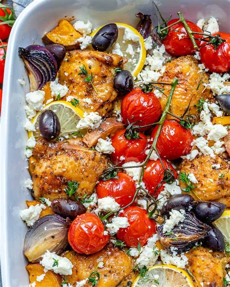 super-delicious-greek-chicken-bake-recipe-healthy image
