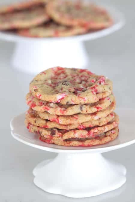 candy-cane-chocolate-chip-pudding-cookies-picky image