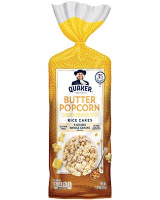 rice-cakes-butter-popcorn-quaker-oats image