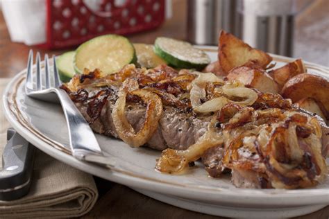 onion-smothered-strip-steak-mrfoodcom image