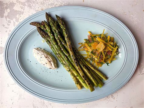 grilled-asparagus-with-citrus-beet-salad-and-whipped image