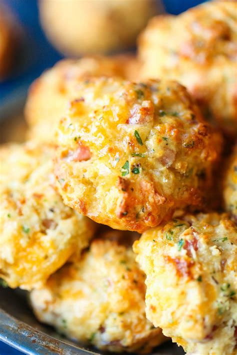 ham-and-cheese-drop-biscuits-damn-delicious image
