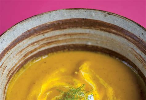 carrot-soup-with-dill-and-mustard-river-cottage image