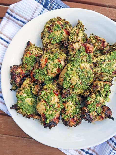 grilled-chicken-thighs-with-chimichurri-sauce-yay image