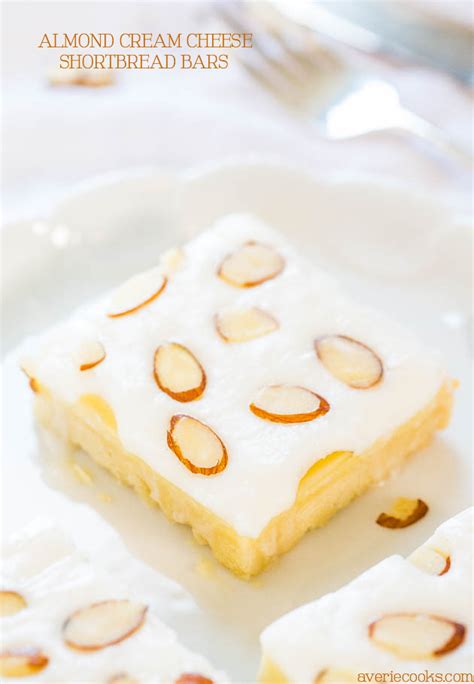 almond-cream-cheese-bars-recipe-so-easy-averie image