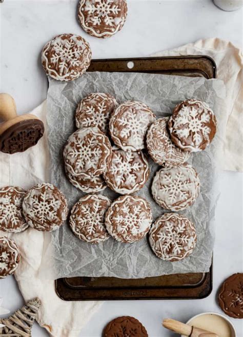 glazed-chocolate-gingerbread-cookies-alpine-ella image