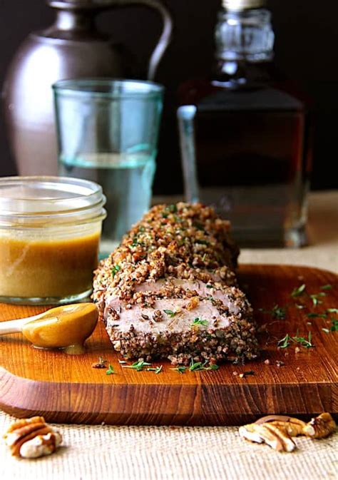 pecan-crusted-pork-tenderloin-with-bourbon-mustard image
