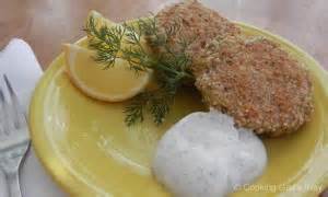 salmon-cakes-with-lemon-pepper-dipping-sauce image