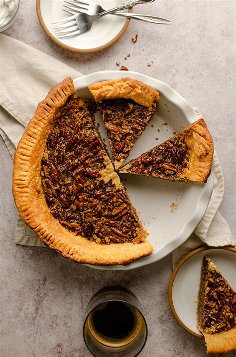 vegan-maple-bourbon-pecan-pie-recipes-floured-frame image