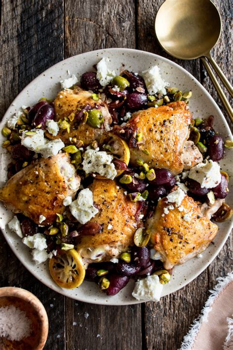 pan-roasted-chicken-with-grapes-olives-the image