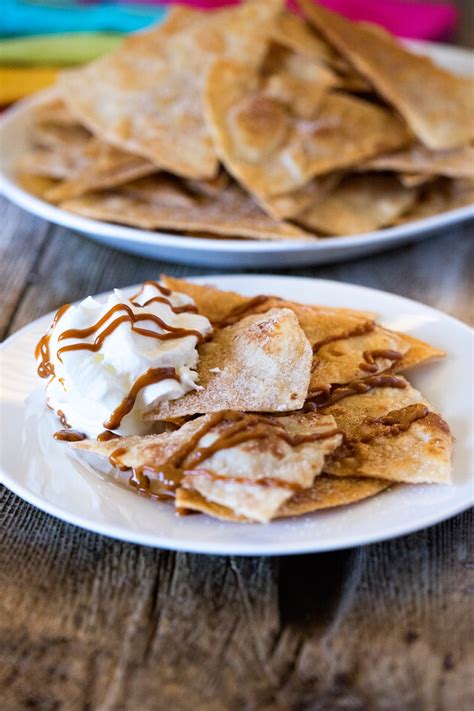 churro-chips-with-whipped-cream-and-dulce-de-leche image