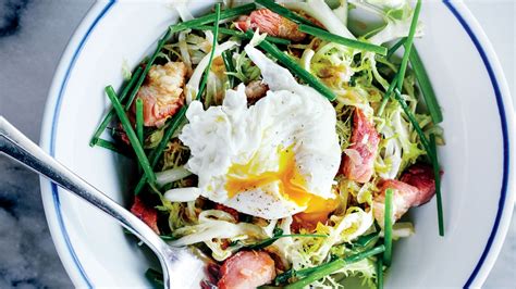 frise-lardon-salad-recipe-bon-apptit image
