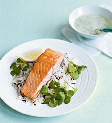 quick-salmon-with-watercress-sauce-recipe-delicious image