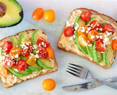 hummus-avocado-and-feta-toast-slimfast image