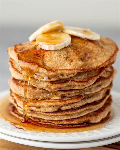 healthy-whole-wheat-banana-pancakes image