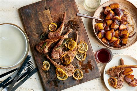 seared-lamb-chops-with-lemon-and-butter-braised image