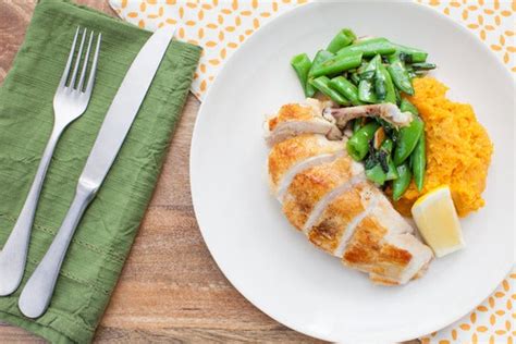 chicken-supremes-with-sauted-ramps-sugar-snap image