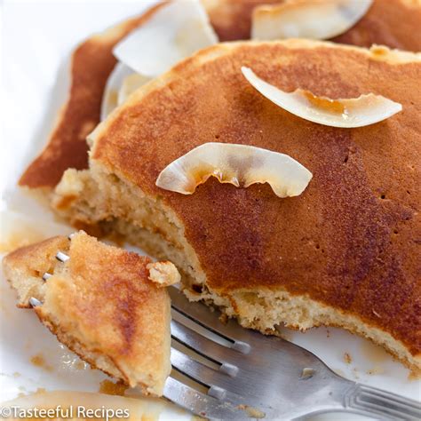 fluffy-coconut-milk-pancakes-tasteeful image