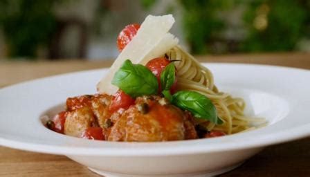 chicken-puttanesca-with-linguine-recipe-bbc-food image