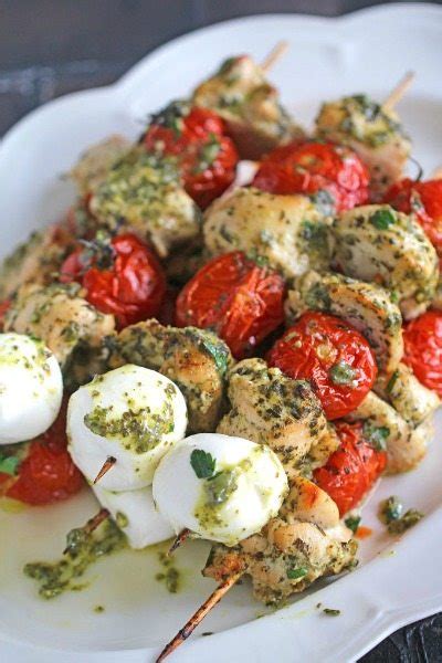 pesto-chicken-kabobs-30-minutes-sweet-and-savory image