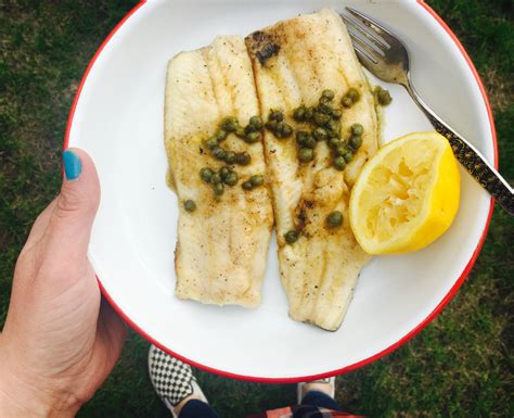 pan-fried-rainbow-trout-with-lemon-capers-dinner image