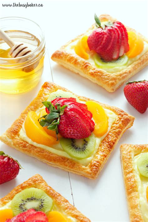 vanilla-bean-custard-fruit-tarts-recipe-the-busy-baker image