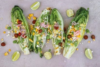 grilled-romaine-salad-with-creamy-cilantro-dressing image