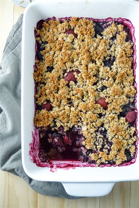 simple-berry-crumble-with-oats-ground-almonds image