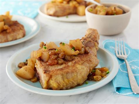 chicken-fried-pork-chops-with-chunky-pear-chutney image