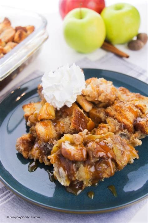 caramel-apple-bread-pudding-everyday-shortcuts-food image