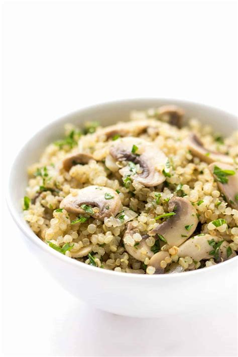 10-minute-garlic-herb-mushroom-quinoa-simply image
