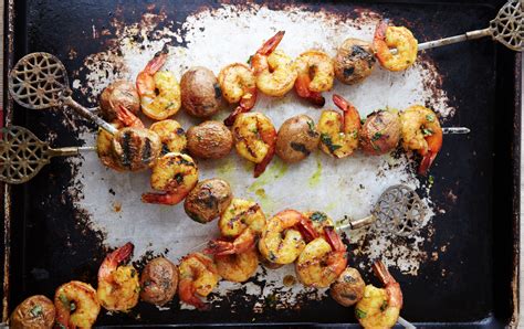 curried-shrimp-and-potato-kebabs-hot-off-the-grill image