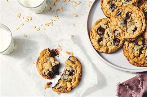 chocolate-chip-oatmeal-cookies-recipe-king-arthur image