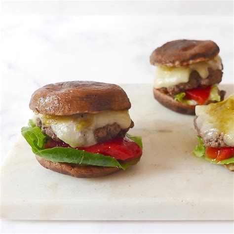 shiitake-cheeseburger-sliders-healthy-recipes-ww image