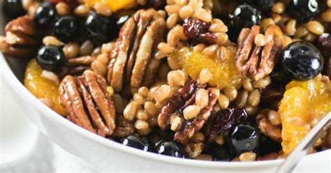 wheat-berry-salad-with-cranberries-pecans-and-goat image