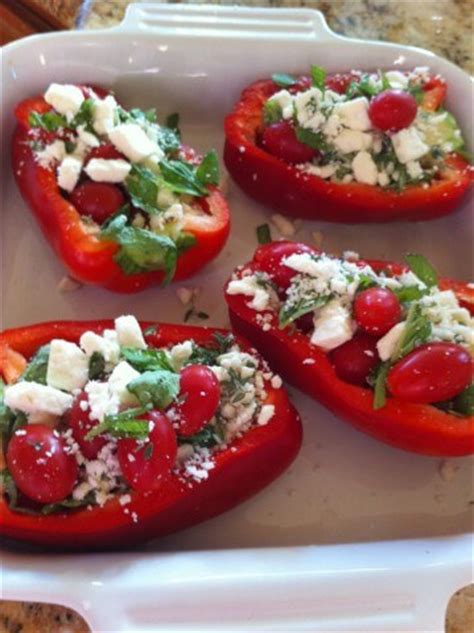 baked-stuffed-red-peppers-with-cherry-tomatoes image