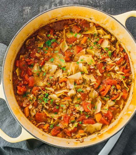keto-cabbage-soup-with-ground-beef-savory-tooth image