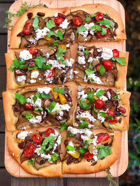 eggplant-focaccia-with-ricotta-and-olives image