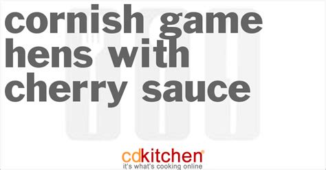cornish-game-hens-with-cherry-sauce image