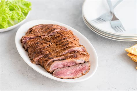 marinated-sirloin-flap-steak-recipe-the-spruce-eats image