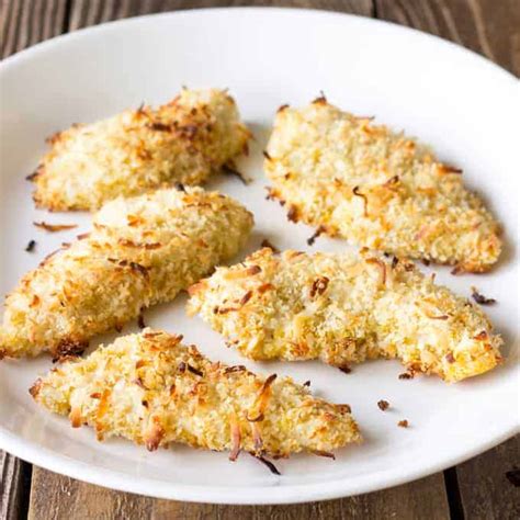 baked-coconut-chicken-tenders-the-wholesome-dish image