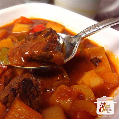 omas-hearty-goulash-soup-recipe-gulaschsuppe image