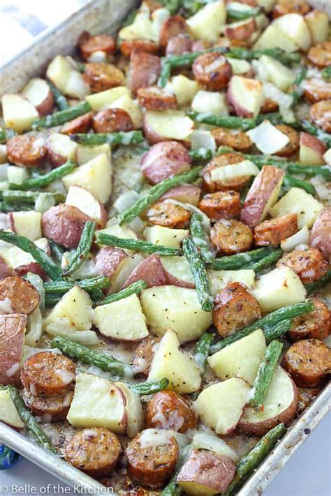 sheet-pan-italian-sausage-and-potatoes-bake image
