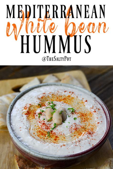 white-bean-mediterranean-hummus-the-salty-pot image