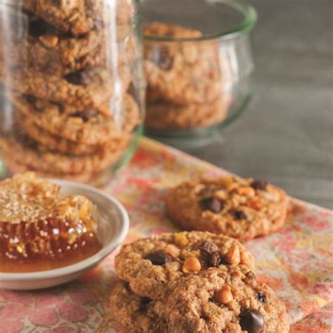 chewy-honey-oatmeal-cookies-national image