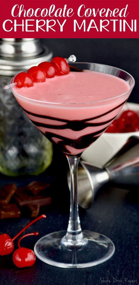 chocolate-covered-cherry-martini-shake-drink image