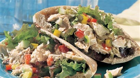 tuna-pickle-and-chopped-vegetable-pita-sandwiches image
